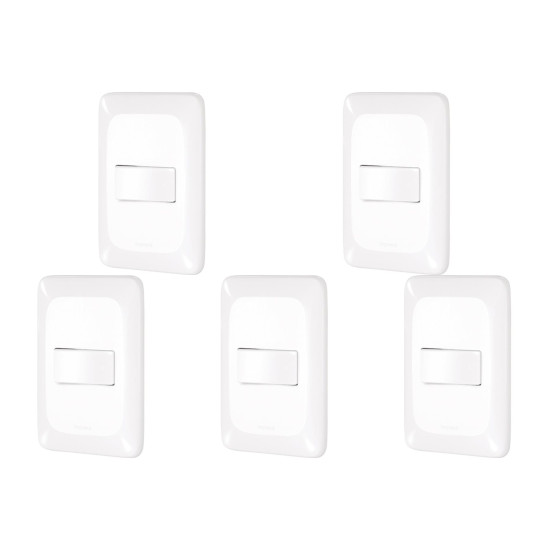 Kit C/5 - Conjunto Pial Pop 1Simp+1 Paralelo Lgx102 Branco