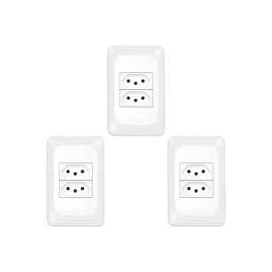 Kit C/3 - Conjunto Pial Pop 2Tom 10A Lgx303 Branco