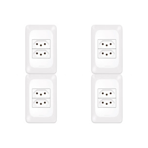 Kit C/4 - Conjunto Pial Pop 2Tom 10A Lgx303 Branco