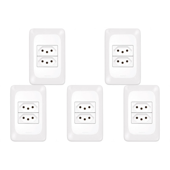 Kit C/5 - Conjunto Pial Pop 2Tom 10A Lgx303 Branco