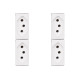 Kit C/4 - Modulo Pial Pop 1Tomada 10A Lg030 Branco