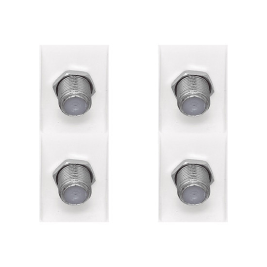 Kit C/4 - Modulo Pial Pop Tomada  P/Tv Lg060 Branco