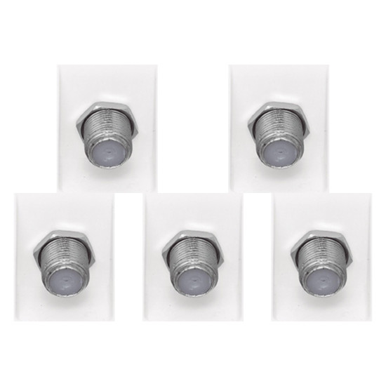 Kit C/5 - Modulo Pial Pop Tomada  P/Tv Lg060 Branco