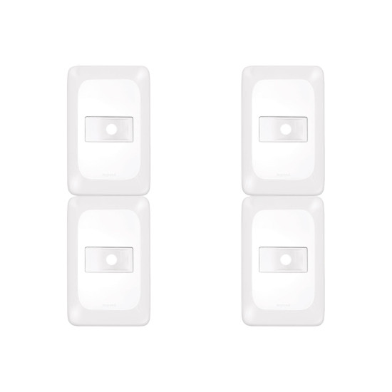 Kit C/4 - Espelho Placa Pial Pop C/Suporte 4X2 1Furo Lgp20F