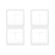 Kit C/4 - Espelho Placa Pial Pop C/Suporte 4X4 4Int Lgp44...