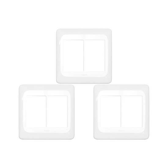 Kit C/3 - Espelho Placa Pial Pop C/Suporte 4X4 6Int Lgp46...