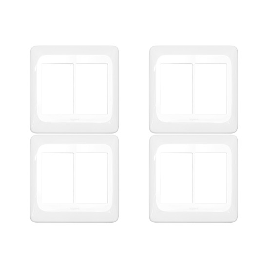 Kit C/4 - Espelho Placa Pial Pop C/Suporte 4X4 6Int Lgp46...