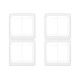 Kit C/4 - Espelho Placa Pial Pop C/Suporte 4X4 6Int Lgp46...