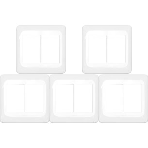 Kit C/5 - Espelho Placa Pial Pop C/Suporte 4X4 6Int Lgp46...