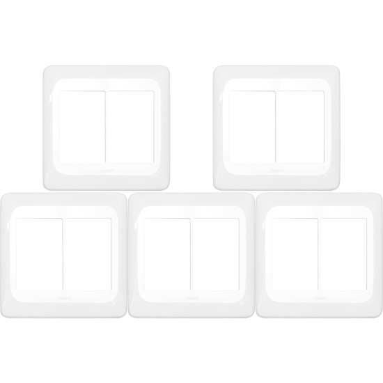 Kit C/5 - Espelho Placa Pial Pop C/Suporte 4X4 6Int Lgp46...