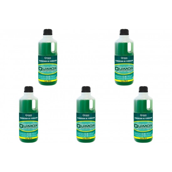 Kit C/5 - Removedor De Ferrugem Quimox 500Ml Kit C/5 - Removedor De Ferrugem Quimox 500Ml