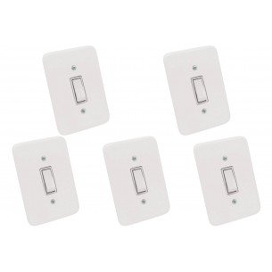 Kit C/5 - Conjunto Radial Pollar 1901002 1Interruptor Sim...