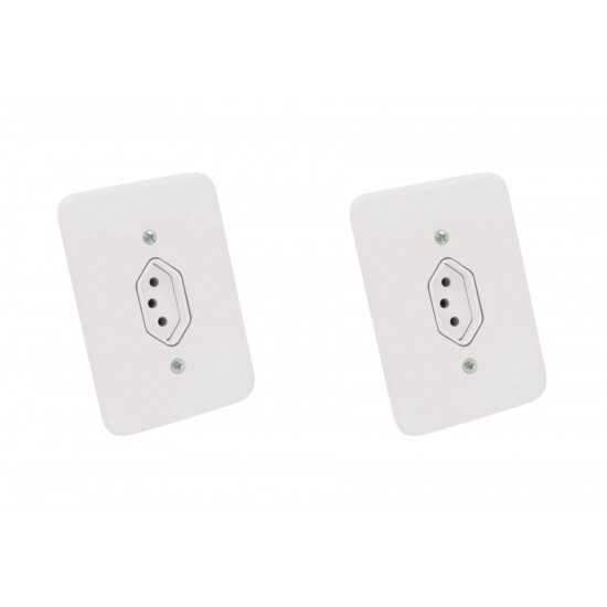 Kit C/2 - Conjunto Radial Pollar 1901176 1Tomada 20A Kit C/2 - Conjunto Radial Pollar 1901176 1Tomada 20A