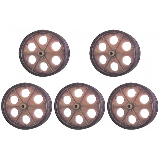Kit C/5 - Roda Para Carrinho Feira Pc Kit C/5 - Roda Para Carrinho Feira Pc