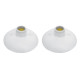 Kit C/2 - Plafonier Pvc Perlex Branco Redondo Soquete Pvc...