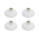 Kit C/4 - Plafonier Pvc Perlex Branco Redondo Soquete Pvc...
