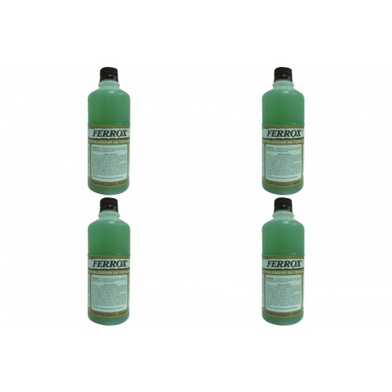Kit C/4 - Removedor De Ferrugem Ferrox   1/2 L Fe81