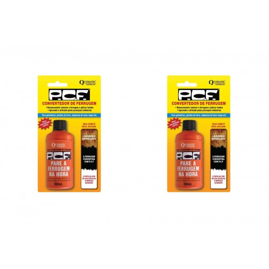 Kit C/2 - Convertedor Ferrugem Primer Pcf (A) 100Ml Dd1