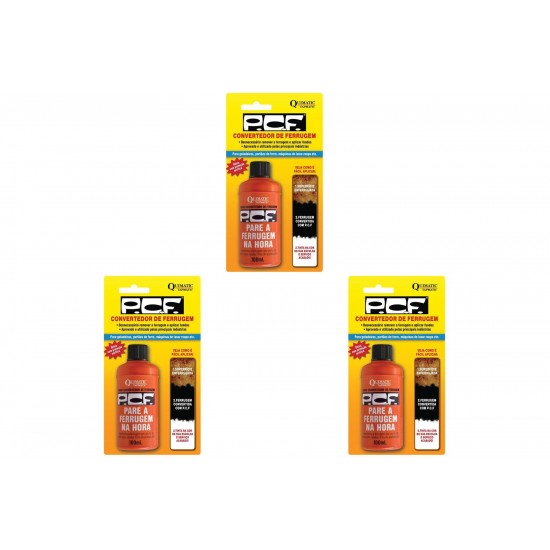 Kit C/3 - Removedor Neutralizador Convertedor. Ferrugem P...