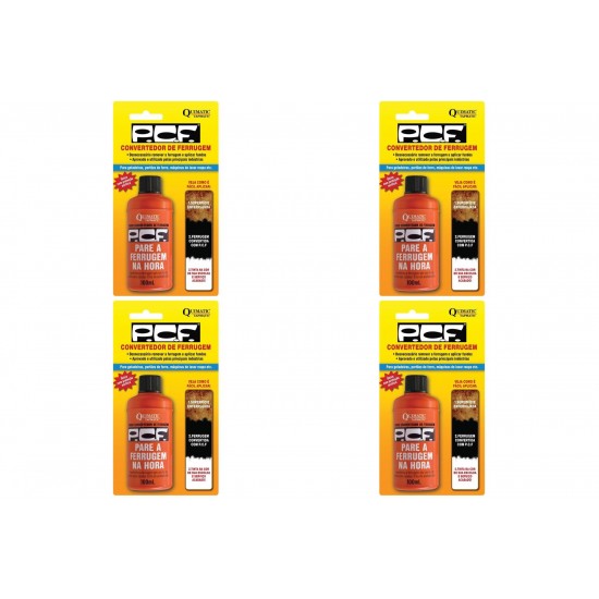 Kit C/4 - Removedor Neutralizador Convertedor. Ferrugem P...