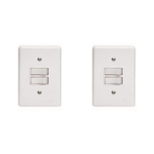 Kit C/2 - Conjunto Perlex''Branca''Com Placa(2Paralelos) ...