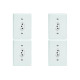 Kit C/4 - Conjunto Perlex''Branca''Com Placa(1Tomada 10A)...