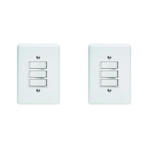 Kit C/2 - Conjunto Perlex''Branca''Com Placa(3Paralelo) 2...