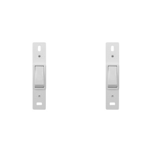 Kit C/2 - Conjunto Perlex''Branca''Sem Placa(1Simples) 2281