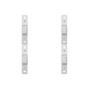 Kit C/4 - Conjunto Perlex''Branca''Sem Placa(1Simples) 2281