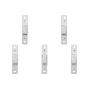 Kit C/5 - Conjunto Perlex''Branca''Sem Placa(1Simples) 2281