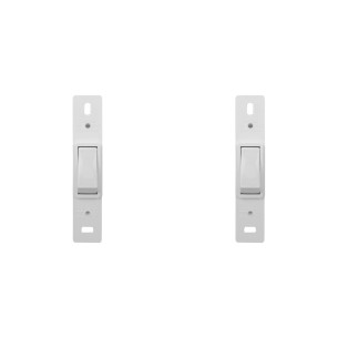 Kit C/2 - Conjunto Perlex''Branca''Sem Placa(1Paralelo) 2...