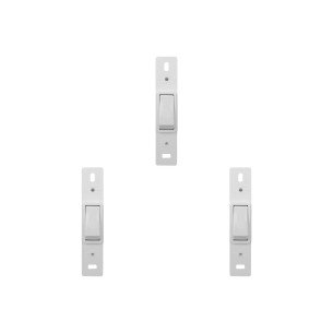 Kit C/3 - Conjunto Perlex''Branca''Sem Placa(1Paralelo) 2...