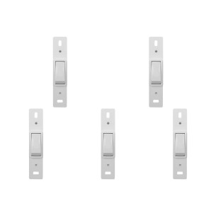 Kit C/5 - Conjunto Perlex''Branca''Sem Placa(1Paralelo) 2...