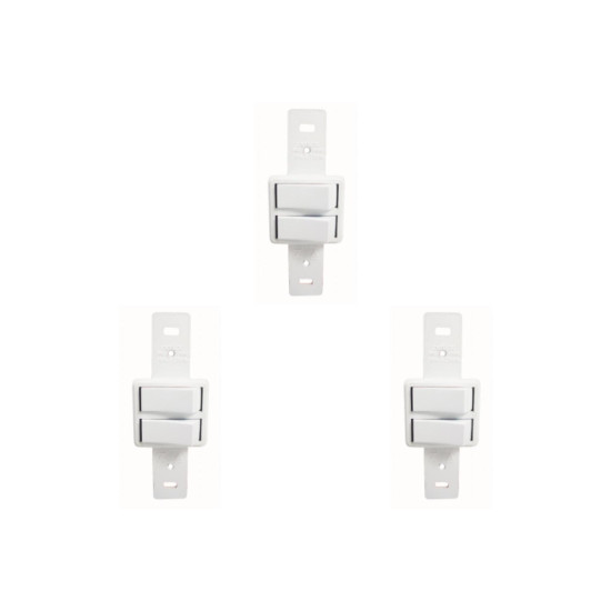 Kit C/3 - Conjunto Perlex''Branca''Sem Placa(2Simples) 2282