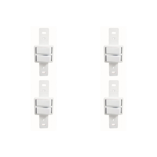 Kit C/4 - Conjunto Perlex''Branca''Sem Placa(2Paralelos) ...