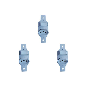 Kit C/3 - Conjunto Perlex''Branca''Sem Placa(1Paralelo+To...