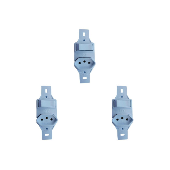 Kit C/3 - Conjunto Perlex''Branca''Sem Placa(1Paralelo+To...