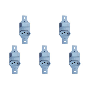 Kit C/5 - Conjunto Perlex''Branca''Sem Placa(1Paralelo+To...