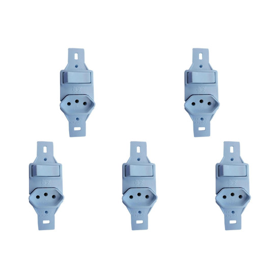 Kit C/5 - Conjunto Perlex''Branca''Sem Placa(1Paralelo+To...