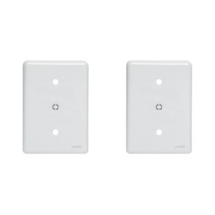 Kit C/2 - Placa Perlex Branca 4X2 (Cega+Furo) 23Pl0/6