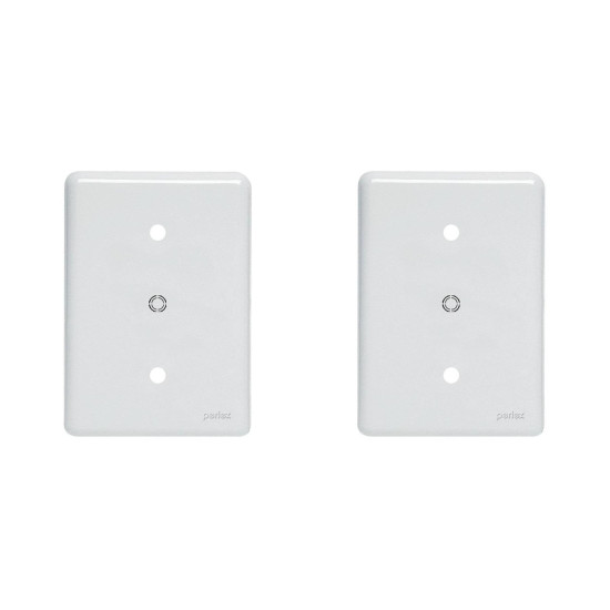 Kit C/2 - Placa Perlex Branca 4X2 (Cega+Furo) 23Pl0/6