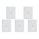 Kit C/5 - Placa Perlex Branca 4X2 (Cega+Furo) 23Pl0/6