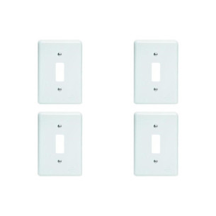 Kit C/4 - Placa Perlex Branca 4X2 (1 Saida) 23Pl1