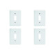 Kit C/4 - Placa Perlex Branca 4X2 (1 Saida) 23Pl1