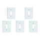 Kit C/5 - Placa Perlex Branca 4X2 (1 Saida) 23Pl1