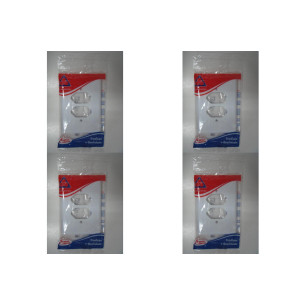 Kit C/4 - Placa Perlex Branca 4X2 (2 Tomadas) 23Pl2T