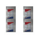 Kit C/4 - Placa Perlex Branca 4X2 (2 Tomadas) 23Pl2T