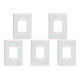 Kit C/5 - Placa Perlex Branca 4X2 (3 Saida Ou 1 Saida+Tomada  ..