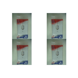 Kit C/4 - Placa Perlex Branca 4X2 (1 Tomada) 23Pl1T