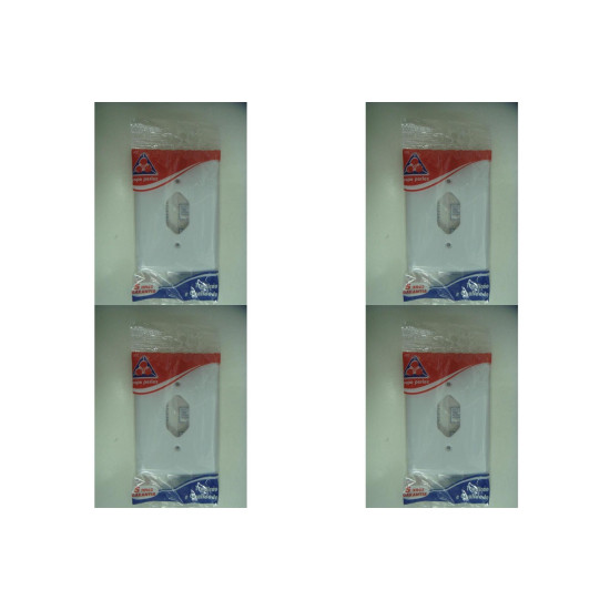 Kit C/4 - Placa Perlex Branca 4X2 (1 Tomada) 23Pl1T